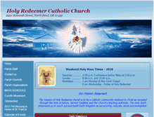 Tablet Screenshot of holyredeemernb.org
